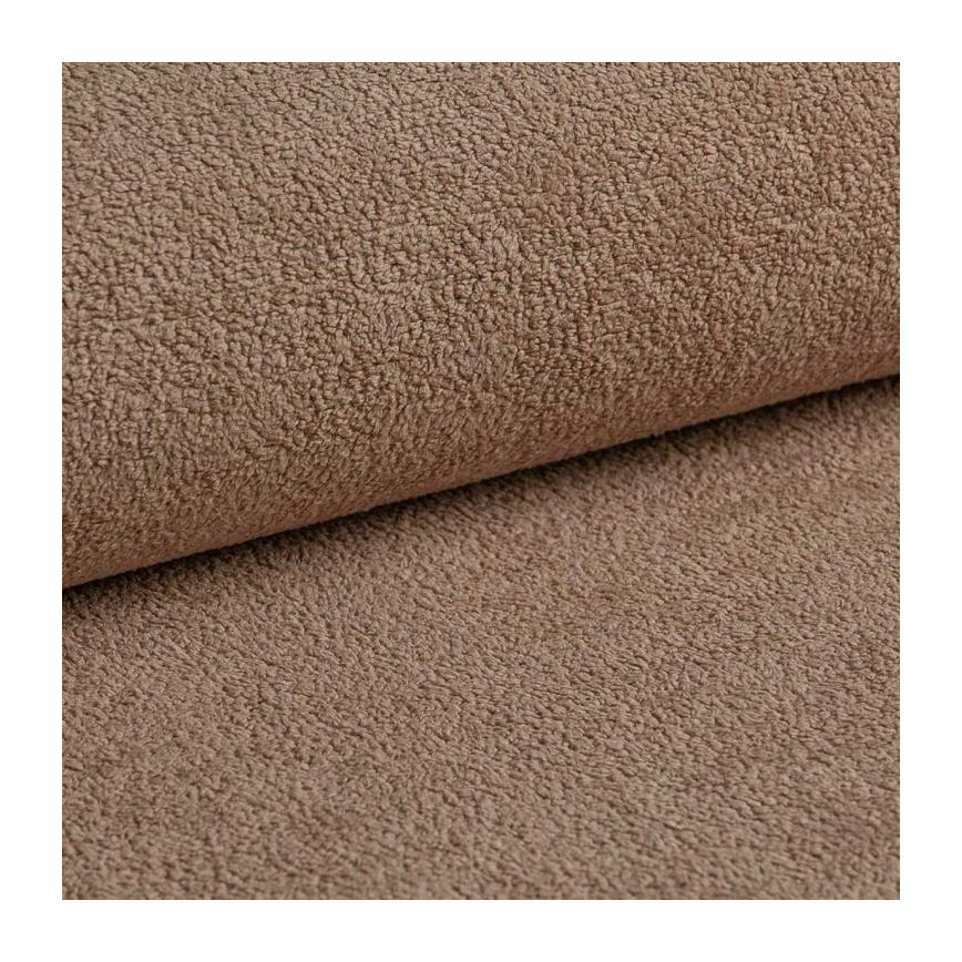 Sofá-cama de canto em L CASTELO, com espaço de arrumação, lado esquerdo, bege