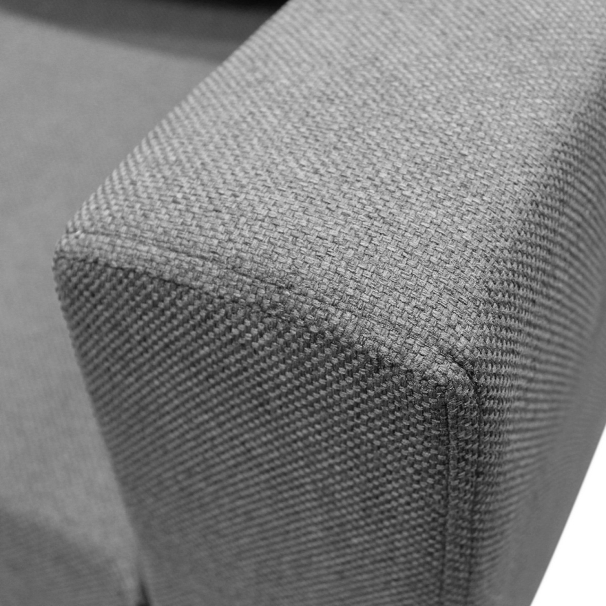 Sofá-cama de canto em U SEYA, reversível, com espaço de arrumação, cinzento