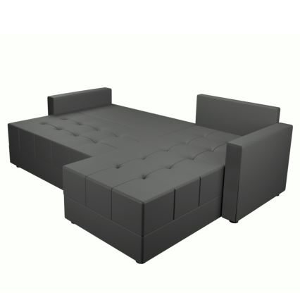 Sofá-cama de canto universal em L DUBLIN, cinzento