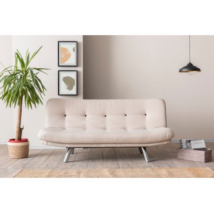 Sofá-cama de dois lugares BAKU creme