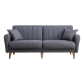 Sofá-cama de dois lugares KITO cinzento escuro