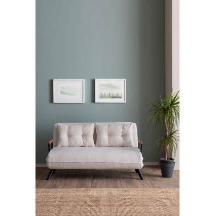 Sofá-cama de dois lugares QIRA branco