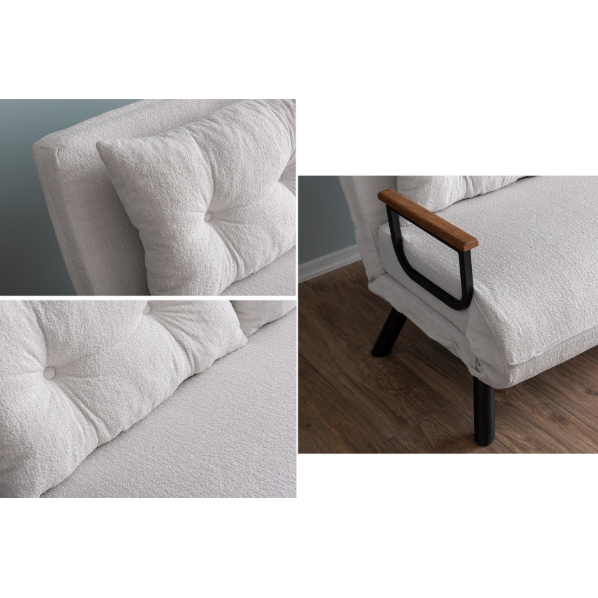 Sofá-cama de dois lugares QIRA branco