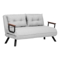 Sofá-cama de dois lugares QIRA cinzento