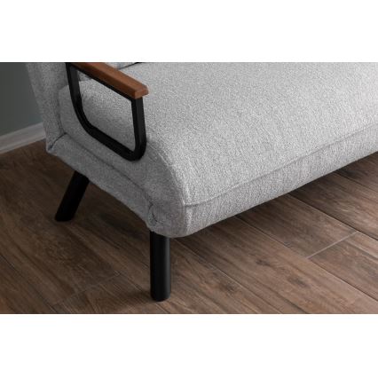 Sofá-cama de dois lugares QIRA cinzento