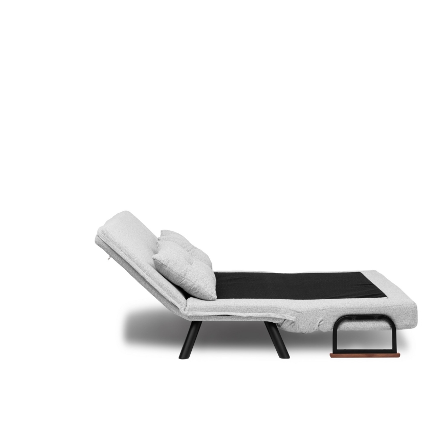 Sofá-cama de dois lugares QIRA cinzento