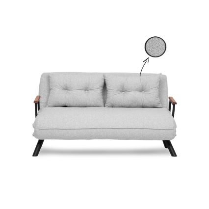 Sofá-cama de dois lugares QIRA cinzento