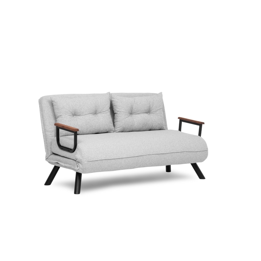 Sofá-cama de dois lugares QIRA cinzento