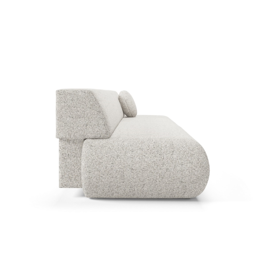 Sofá-cama de três lugares com arrumação integrada PRATO bege