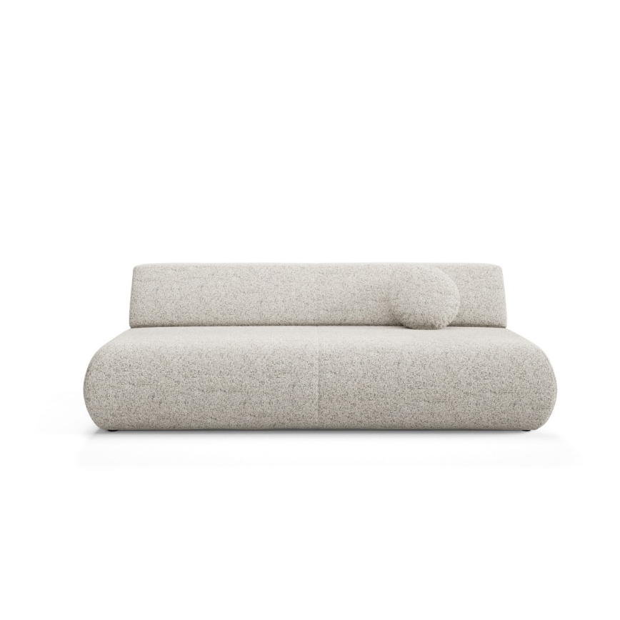 Sofá-cama de três lugares com arrumação integrada PRATO bege