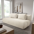 Sofá-cama de três lugares FANO, creme