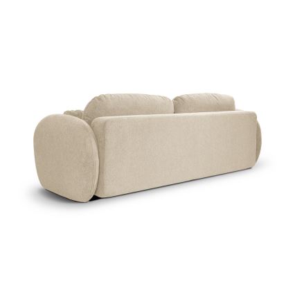 Sofá-cama de três lugares OLBIA bege