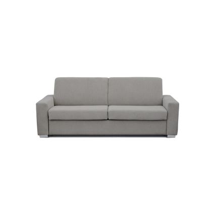 Sofá-cama desdobrável de três lugares LEKA, cinzento, para uso diário