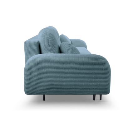 Sofá-cama estofado de três lugares CLOUDY, turquesa
