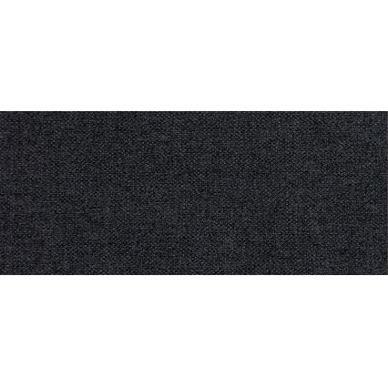 Sofá-cama estofado em U YORK, reversível, cinzento/preto