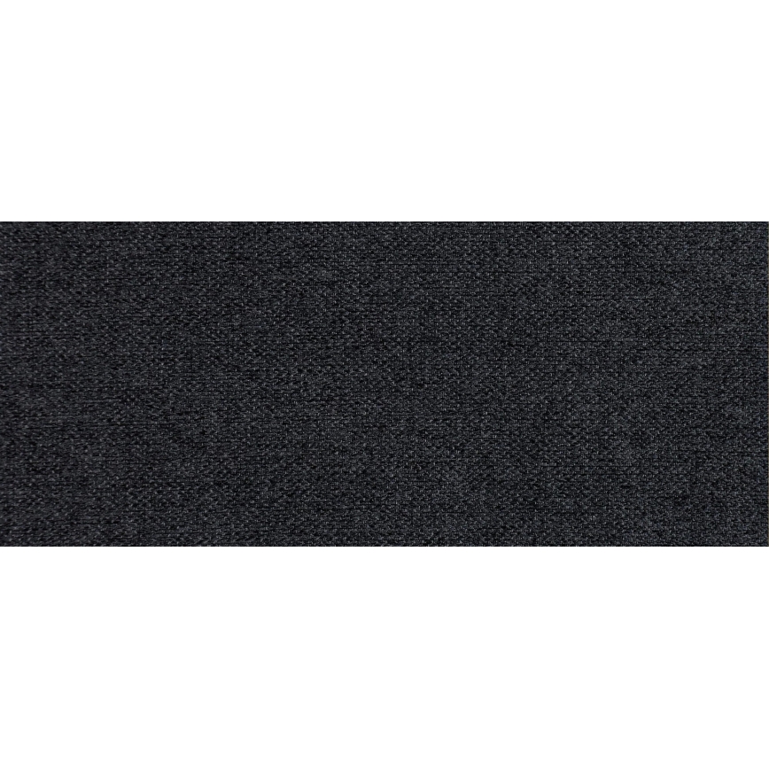 Sofá-cama estofado em U YORK, reversível, cinzento/preto