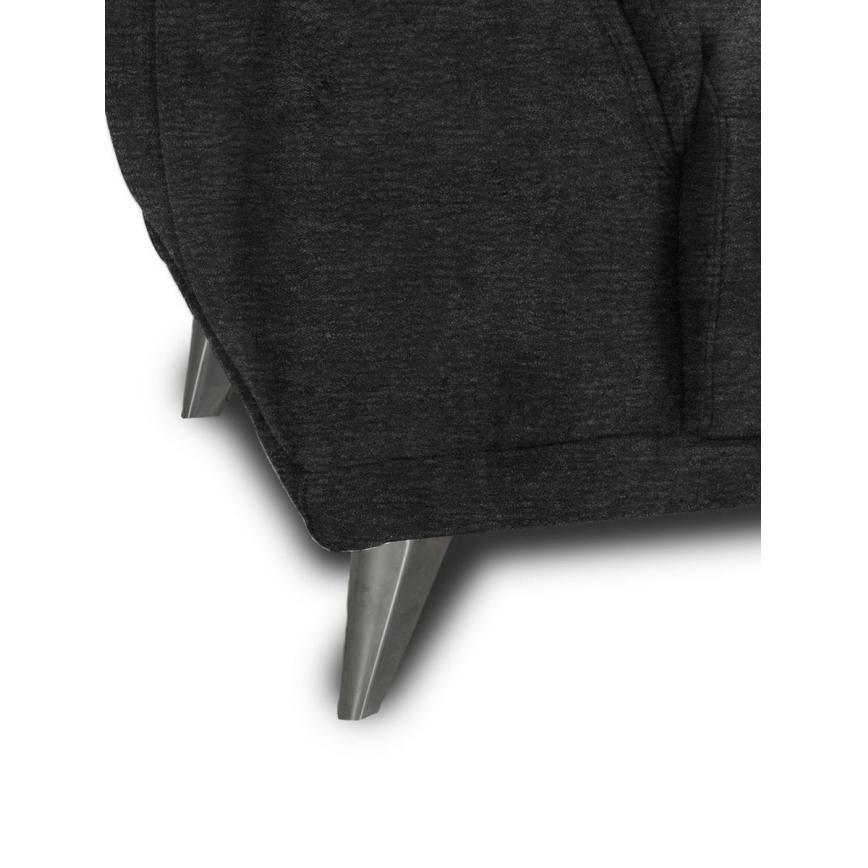 Sofá de três lugares LIVORNO preto