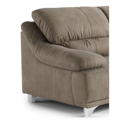 Sofá de três lugares RIMINI castanho