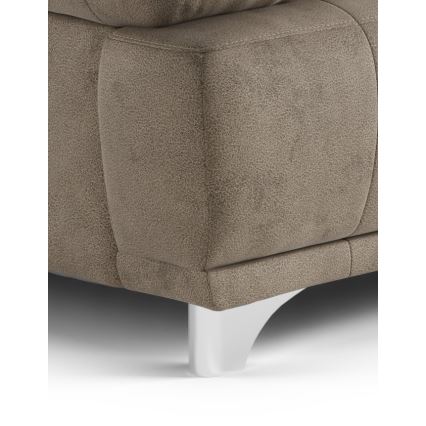 Sofá de três lugares RIMINI castanho