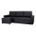 Sofá de canto universal com função de dormir e espaço de arrumação SEVILLA antracite