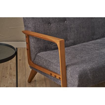 Sofá de dois lugares TUMI cinzento