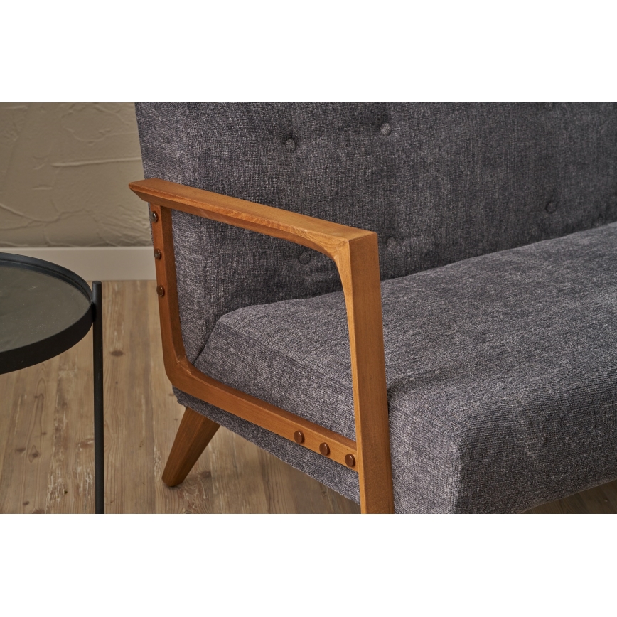 Sofá de dois lugares TUMI cinzento