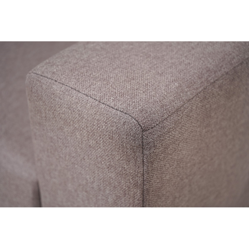 Sofá de canto universal com função de dormir e espaço de arrumação SEVILLA cinza