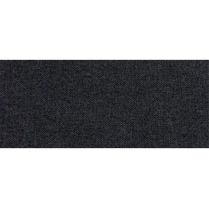 Sofá seccional estofado em U OXFORD, reversível e com função de cama, preto/cinza