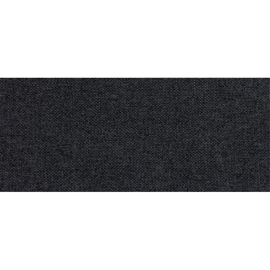 Sofá seccional estofado em U OXFORD, reversível e com função de cama, preto/cinza