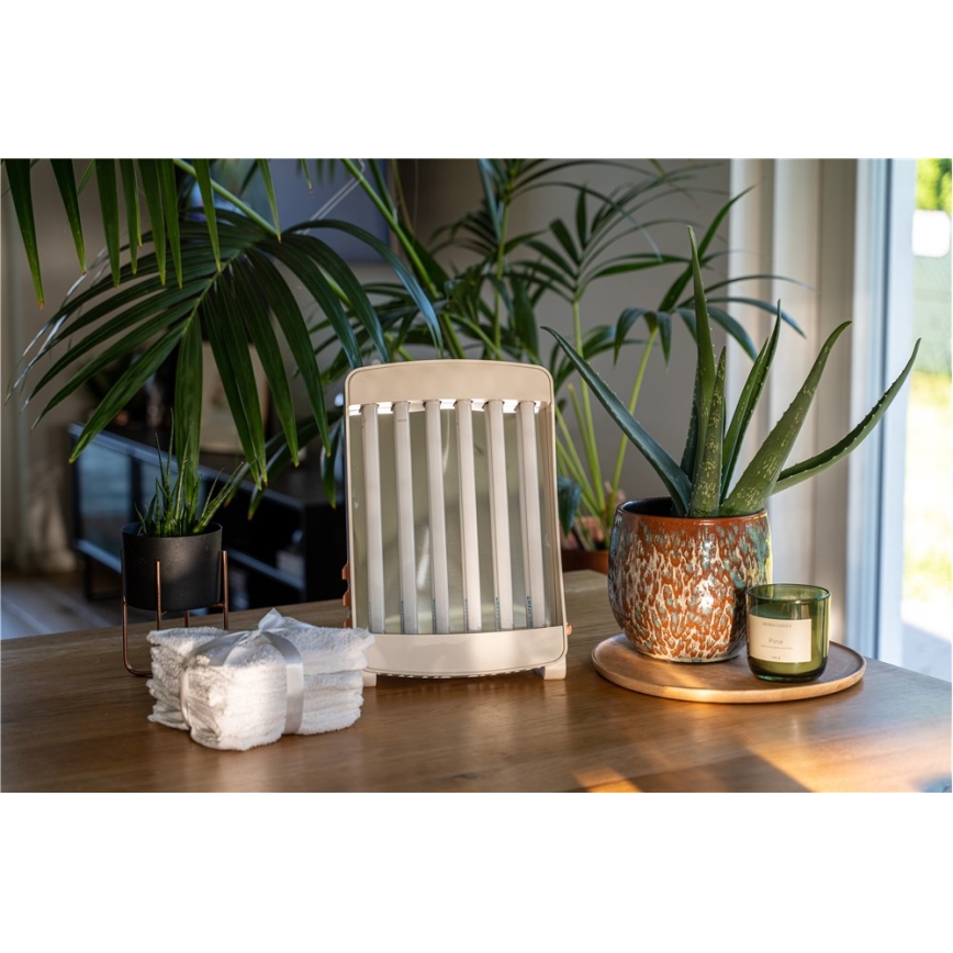 Solário facial doméstico com 6 tubos UV coloridos Cosmedico 90W/230V