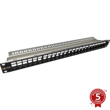 Solarix - 19" painel de ligação modular em branco 24 portas 1U
