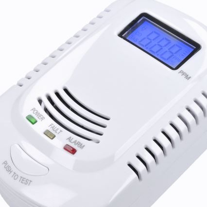 Detetor de monóxido de carbono e de gases inflamáveis 230V