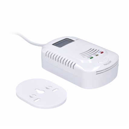 Detetor de monóxido de carbono e de gases inflamáveis 230V