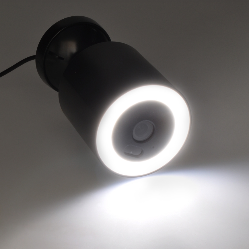 Câmara LED para exterior com iluminação, 12V, 1536p, Wi-Fi, Tuya, IP65