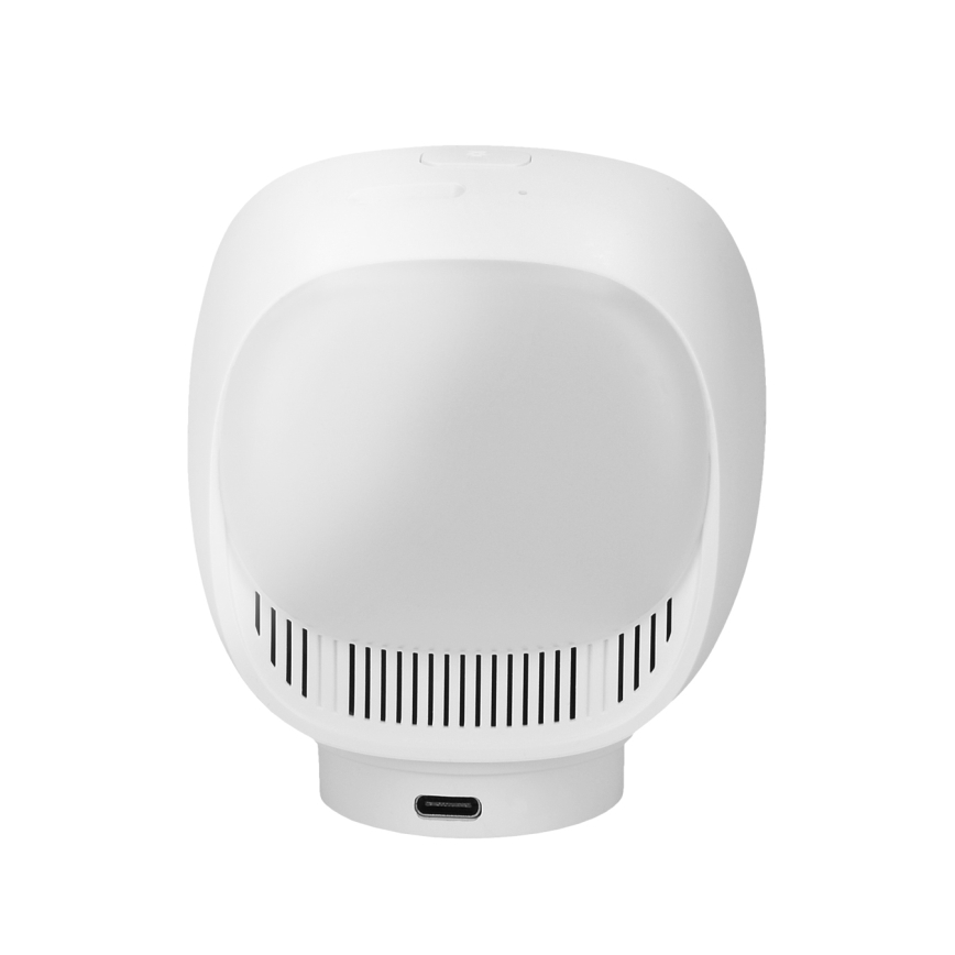 Câmara inteligente com despertador, termómetro e luz LED 1296p 3Mpx 5V Wi-Fi Tuya IP65