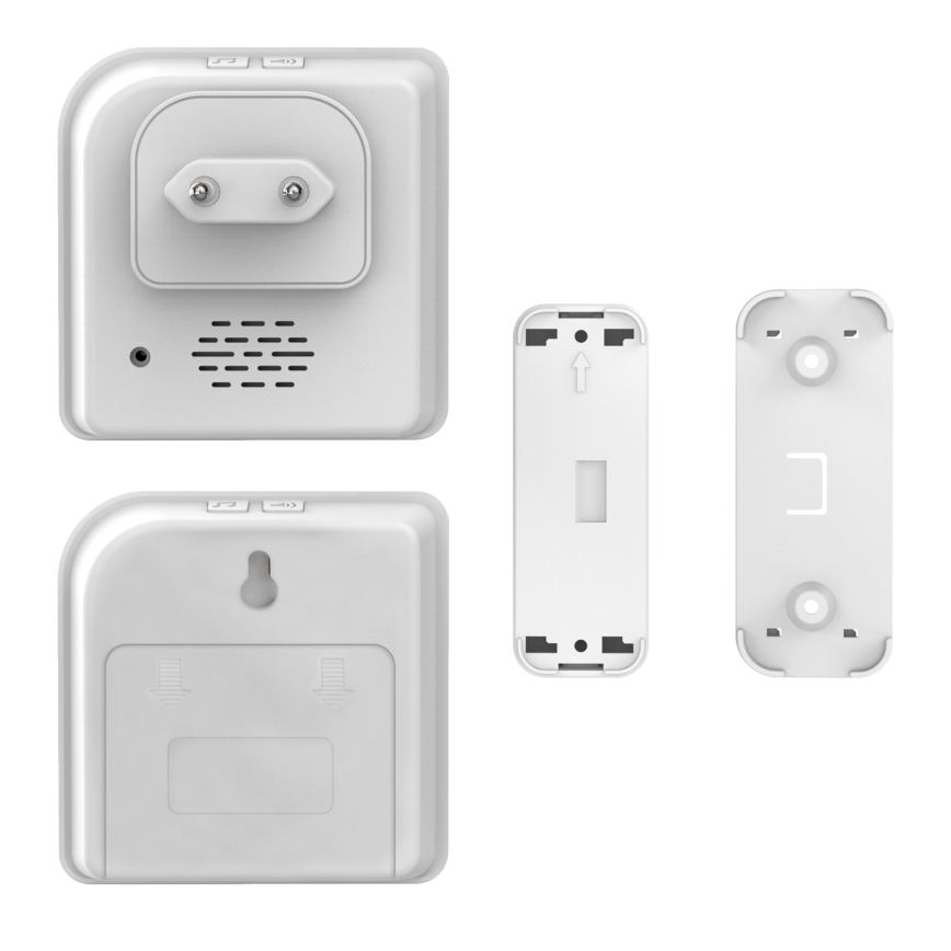 CONJUNTO 2x Campainha sem fios 230V/3xAAA IP56 branco