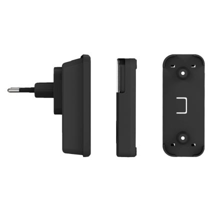 Campainha Sem Fios Plug-in 230V/1xCR2032 IP56 preto