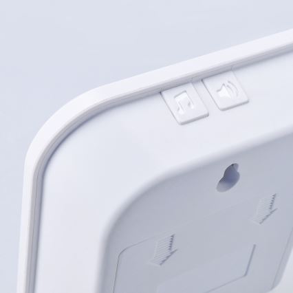 Campainha sem fios alimentada a pilhas 3V/3xAA IP44 branco