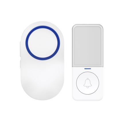 Campainha Sem Fios Plug-in 230V/1xCR2032 IP56 branco