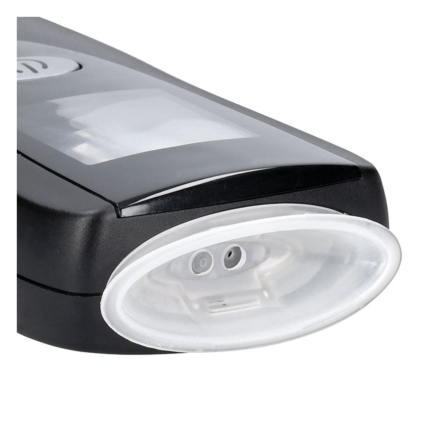 Testador profissional sem contacto de álcool Fuel Cell — intervalo 0,0 - 5,0‰ BAC, sensibilidade 0,08‰, alimentado por 3x pilhas AA