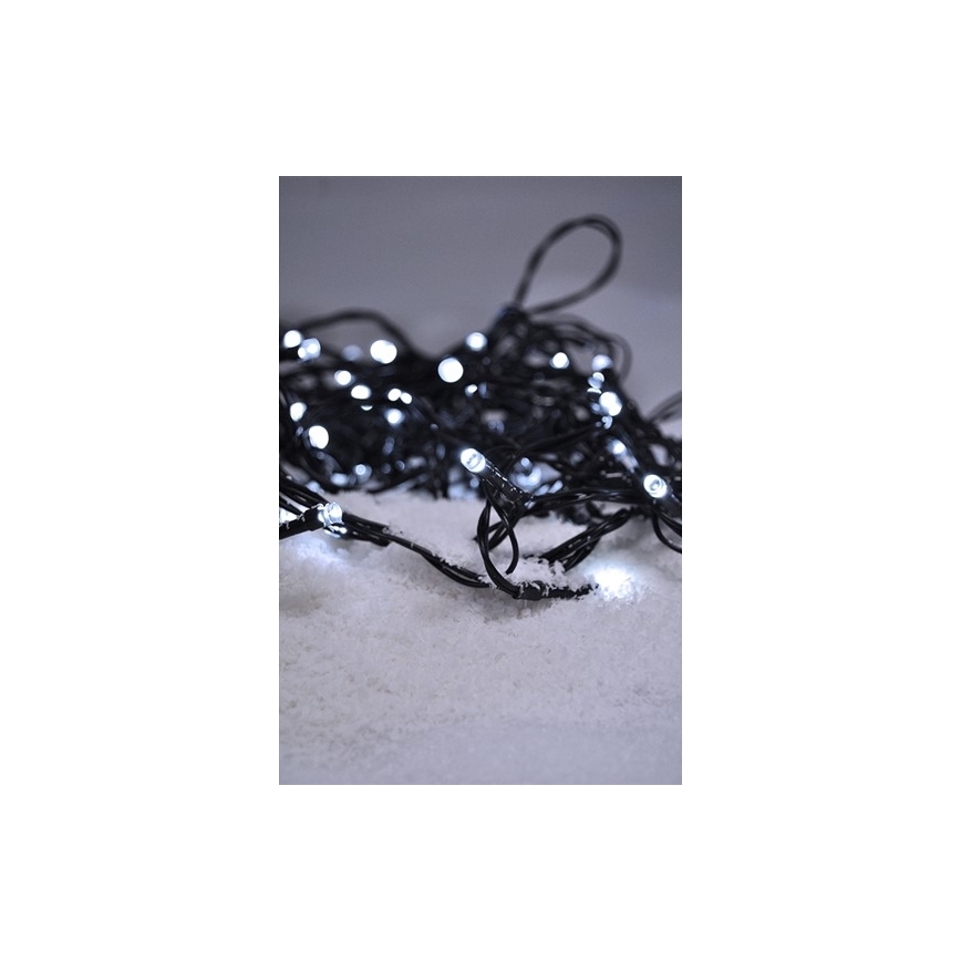 Corrente exterior de Natal LED 500xLED/8 funções IP44 55m branco frio