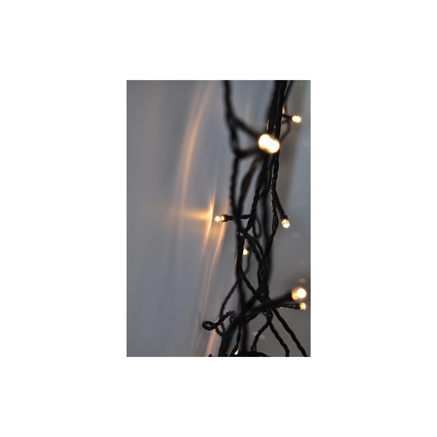 Corrente exterior de Natal LED 400xLED/8 funções 25 m IP44 branco quente