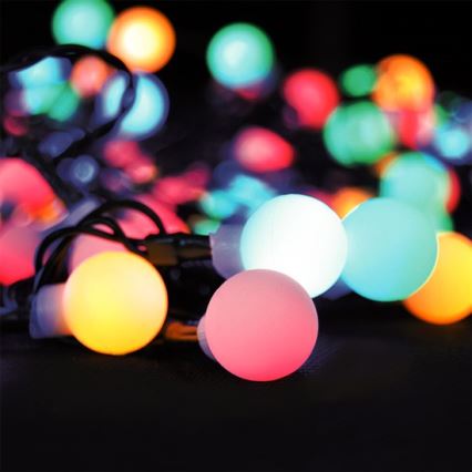 Guirlanda LED RGB regulável para exteriores, 100 LEDs / 8 funções, 15 m, IP44 + comando remoto