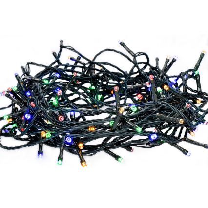 Guirlanda LED para exterior, 100 LEDs, 8 modos, 13 m, IP44, multicolorido