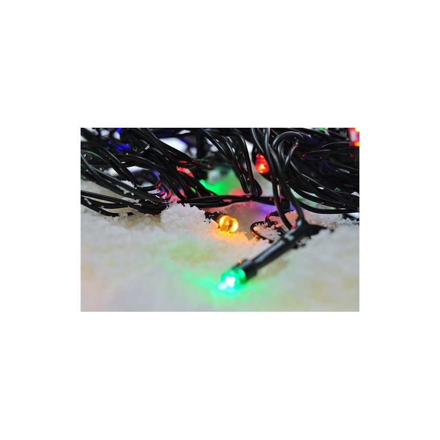 Guirlanda LED para exterior, 100 LEDs, 8 modos, 13 m, IP44, multicolorido
