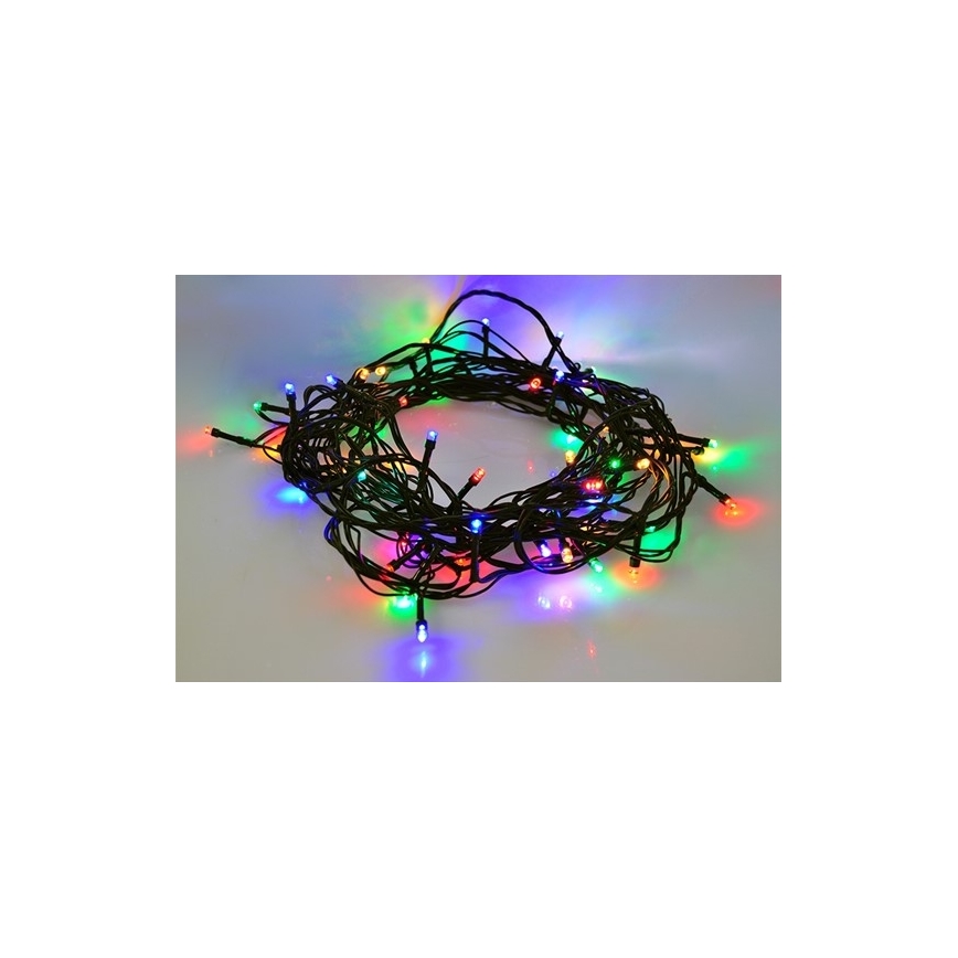 Luzes de Natal LED para exterior, 100 LEDs / 8 funções, IP44, 13 m, multicolorido