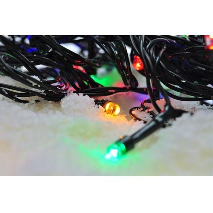 Luzes de Natal LED para exterior, 100 LEDs / 8 funções, IP44, 13 m, multicolorido
