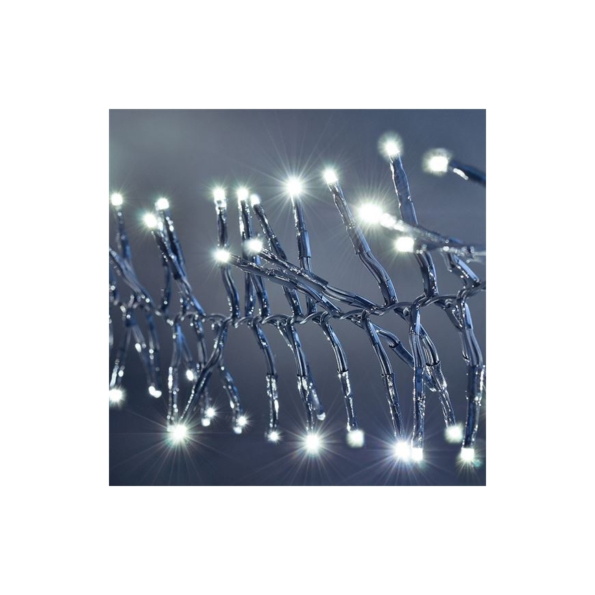 Corrente de Natal LED 576xLED/8 funções 8m IP44 branco frio + CR