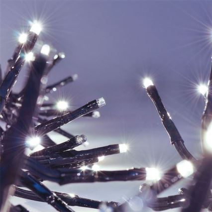Guirlanda LED para exterior 576 LEDs/8 funções 8 m IP44 branco frio + comando