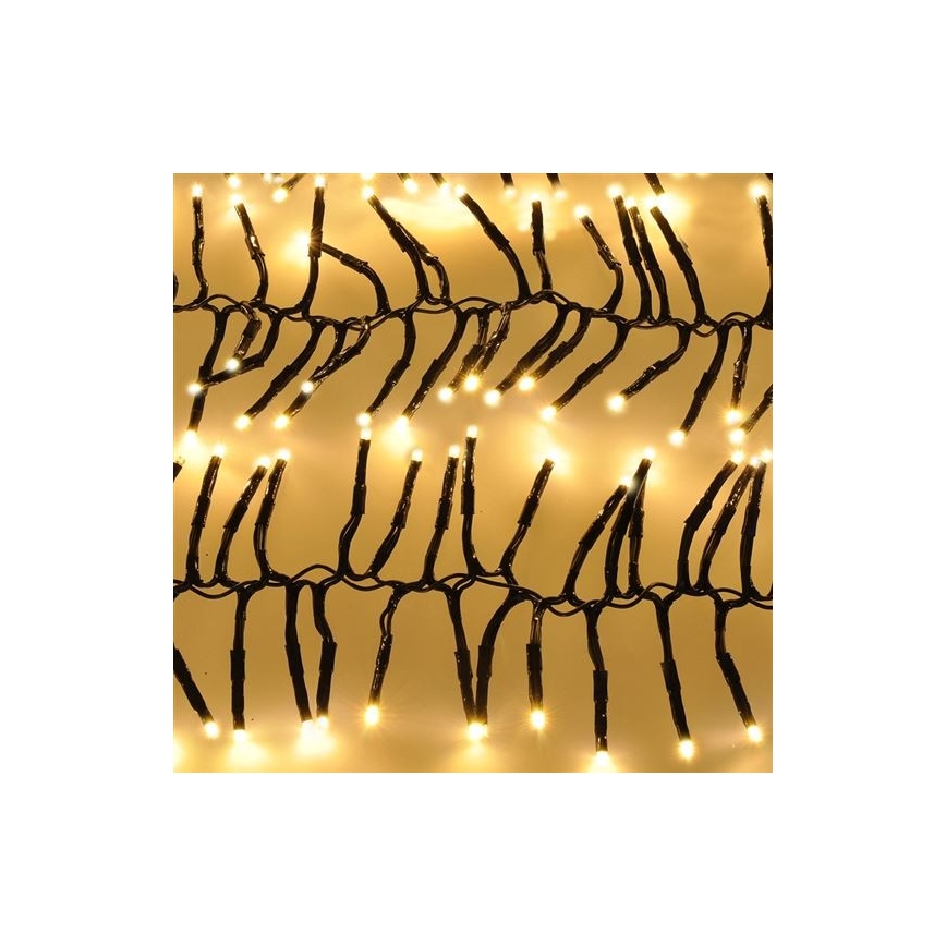 Corrente de Natal LED 576xLED/8 funções 8m IP44 branco quente + controlo remoto